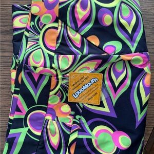 Loudmouth Neon Swirl Capri Pants Custom Print